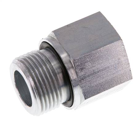 Adaptateur réducteur en acier zingué G 3/4'' x G 1/2'' M/F 400 Bar - Hydraulique