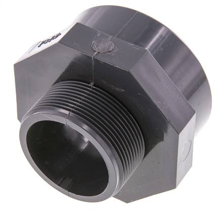 Adaptateur de réduction G2'' mâle x Rp2 1/2'' femelle PVC-U 16bar (224.8psi) EN 1452-3