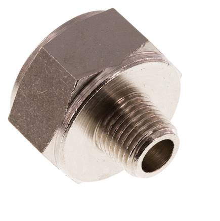 Adaptateur réducteur R1/4'' mâle x Rp3/4'' femelle Laiton nickelé 16bar (224.8psi)