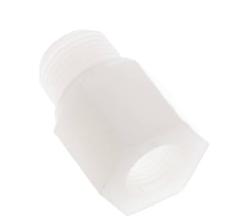 Bague De Réduction G1/4'' Femelle x G3/8'' Mâle PVDF 10bar (140.5psi) FDA 22mm Hex