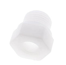 Bague De Réduction G1/4'' Femelle x G1/2'' Mâle Polypropylène (pp) 10bar (140.5psi) FDA 27mm Hex