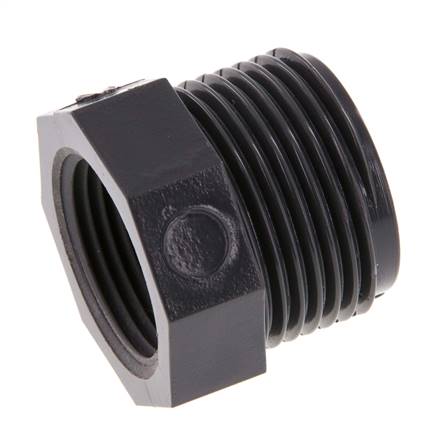 Bague réductrice Rp1'' Femelle x G1'' Mâle PVC-U 16bar (224.8psi) EN 1452-3 [5 Pièces]