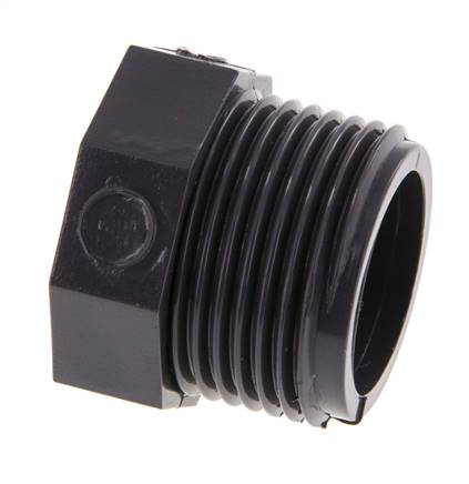 Bague réductrice Rp1'' Femelle x G1'' Mâle PVC-U 16bar (224.8psi) EN 1452-3 [5 Pièces]
