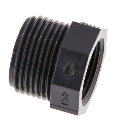 Bague réductrice Rp1'' Femelle x G1'' Mâle PVC-U 16bar (224.8psi) EN 1452-3 [5 Pièces]