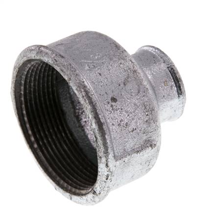 Rp 2'' x Rp 3/4'' Fonte zinguée Manchon rond 25 Bar