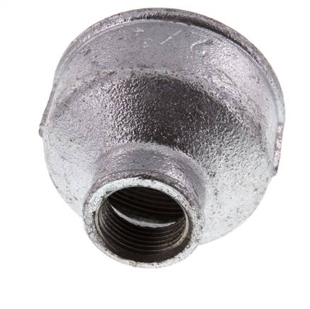 Rp 2'' x Rp 3/4'' Fonte zinguée Manchon rond 25 Bar