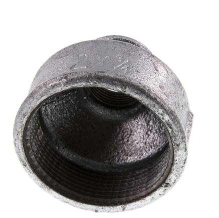 Rp 2'' x Rp 3/4'' Fonte zinguée Manchon rond 25 Bar
