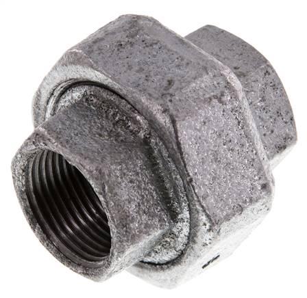 Union Connecteur Droit Rp3/4'' Femelle Fonte Joint Plat 25bar (351.25psi)