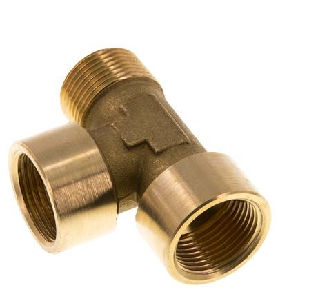 Té en laiton R 3/4'' x G 3/4'' M/F 16 Bar