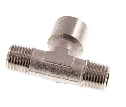 Raccord en T R1/4'' mâle x G1/4'' femelle Laiton nickelé 16bar (224.8psi) [2 Pièces]