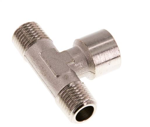 Raccord en T R1/4'' mâle x G1/4'' femelle Laiton nickelé 16bar (224.8psi) [2 Pièces]