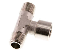 Raccord en T R1/4'' mâle x G1/4'' femelle Laiton nickelé 16bar (224.8psi) [2 Pièces]