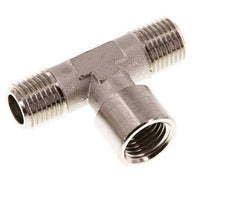 Raccord en T R1/4'' mâle x G1/4'' femelle Laiton nickelé 16bar (224.8psi) [2 Pièces]
