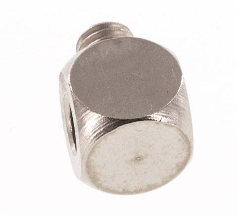 Raccord en T M5 Mâle x Femelle Laiton nickelé 16bar (224.8psi) [5 Pièces]