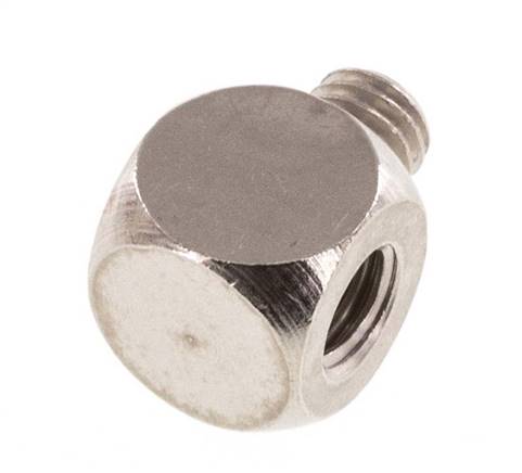 Raccord en T M5 Mâle x Femelle Laiton nickelé 16bar (224.8psi) [5 Pièces]