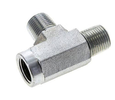 Raccord en T 3/8'' NPT Femelle x Mâle Acier 210bar (2950.5psi)
