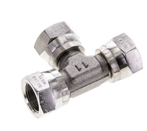 Raccord en T G3/8'' Femelle Acier inoxydable Hydraulique 400bar (5620.0psi)
