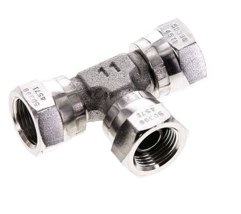 Raccord en T G3/8'' Femelle Acier inoxydable Hydraulique 400bar (5620.0psi)