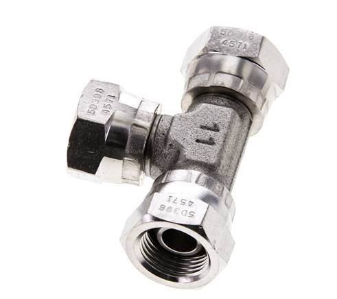 Raccord en T G3/8'' Femelle Acier inoxydable Hydraulique 400bar (5620.0psi)