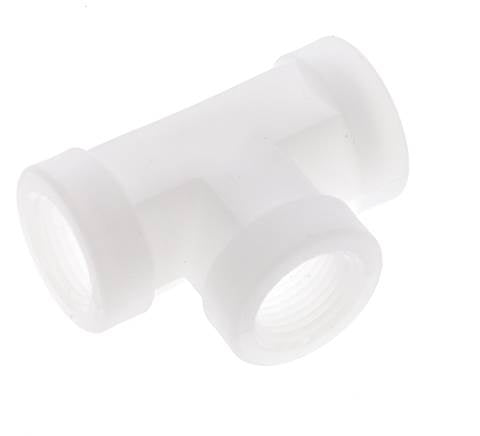 Raccord en T G3/8'' Femelle Polypropylène (pp) FDA 10bar (140.5psi)