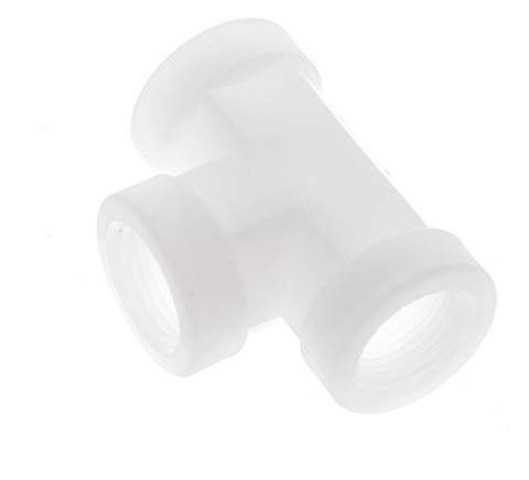 Raccord en T G3/8'' Femelle Polypropylène (pp) FDA 10bar (140.5psi)