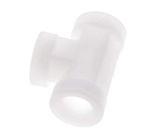 Raccord en T G3/8'' Femelle Polypropylène (pp) FDA 10bar (140.5psi)