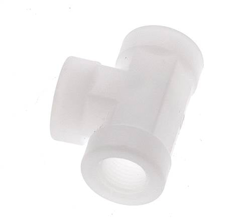 Raccord en T G1/8'' femelle Polypropylène (pp) FDA 10bar (140.5psi)