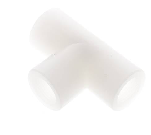 Raccord en T G3/8'' Femelle Polyfluorure de vinylidène (pvdf) FDA 10bar (140.5psi)