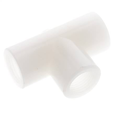 Raccord en T G1/2'' femelle Polyfluorure de vinylidène (pvdf) FDA 10bar (140.5psi)