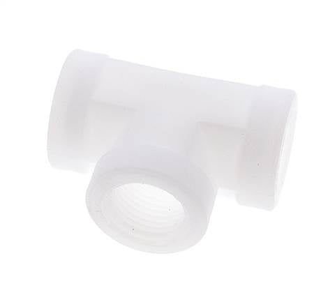 Raccord en T G1/2'' femelle Polypropylène (pp) FDA 10bar (140.5psi)