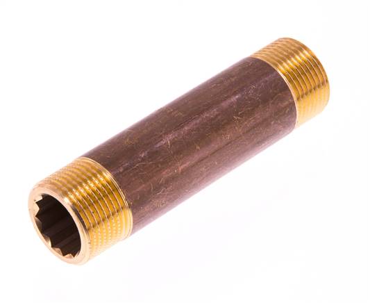 Raccord double en laiton G 3/4'' 16 Bar DIN 2982 - 100mm