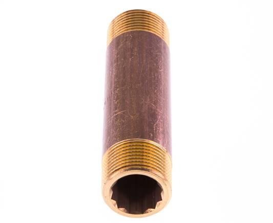 Raccord double en laiton G 3/4'' 16 Bar DIN 2982 - 100mm
