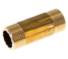 G 1'' Raccord double en laiton 16 Bar DIN 2982 - 80mm