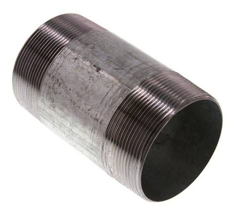 Raccord double en acier zingué R 2 1/2'' 50 Bar DIN 2982 - 120mm