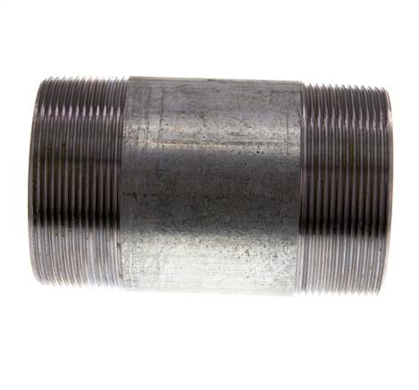 Raccord double en acier zingué R 2 1/2'' 50 Bar DIN 2982 - 120mm