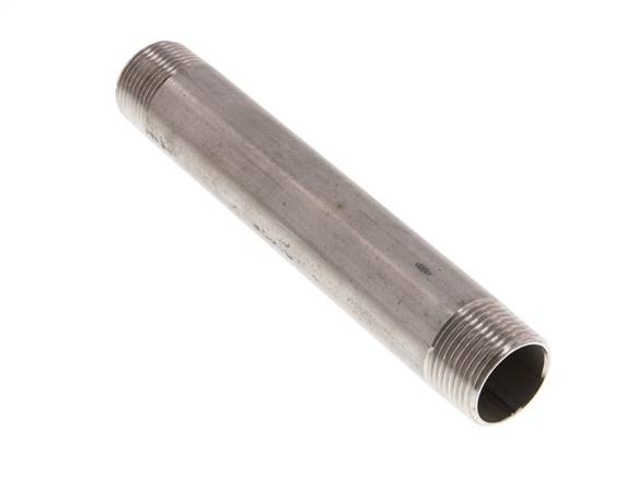 Raccord double pour tuyau en acier inoxydable R 3/4'' 20 Bar DIN 2982 - 150mm