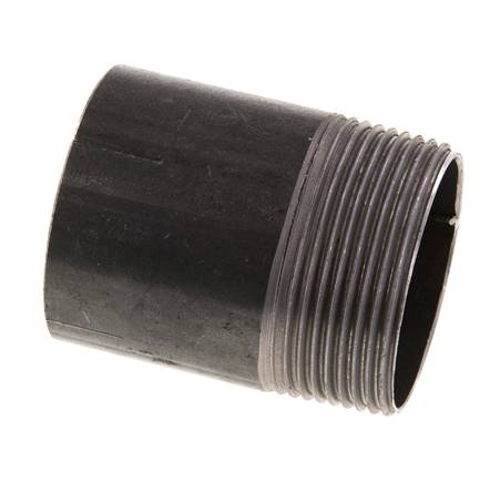 R 1 1/2'' mâle x 48.3mm mamelon pour tube acier avec embout à souder 50 Bar DIN 2982 - 60mm [2 pièces].