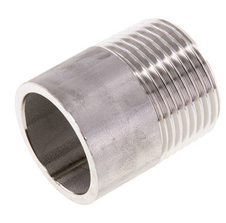 R 1'' Male x 33.7mm Raccord pour tuyau en acier inoxydable avec embout à souder 20 Bar DIN 2982 - 40mm