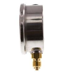 0..16 Bar (0..232 psi) Manomètre à glycérine inférieur Acier inoxydable/laiton 63 mm Classe 1.6