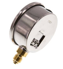 0..16 Bar (0..232 psi) Manomètre à glycérine inférieur Acier inoxydable/laiton 63 mm Classe 1.6