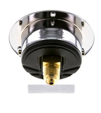 0..10 Bar (0..145 psi) Manomètre à montage sur panneau Acier/laiton 50 mm Classe 2.5 (panneau avant)