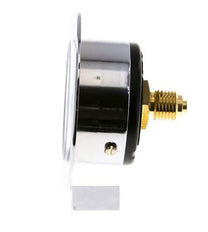 0..10 Bar (0..145 psi) Manomètre à montage sur panneau Acier/laiton 50 mm Classe 2.5 (panneau avant)