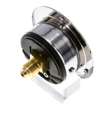 0..10 Bar (0..145 psi) Manomètre à montage sur panneau Acier/laiton 50 mm Classe 2.5 (panneau avant)