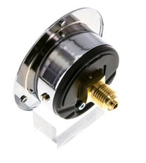 0..10 Bar (0..145 psi) Manomètre à montage sur panneau Acier/laiton 50 mm Classe 2.5 (panneau avant)