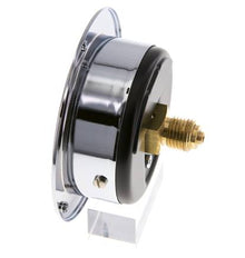 0..10 Bar (0..145 psi) Manomètre à montage sur panneau Acier/laiton 63 mm Classe 2.5 (panneau avant)
