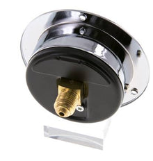 0..10 Bar (0..145 psi) Manomètre à montage sur panneau Acier/laiton 63 mm Classe 2.5 (panneau avant)