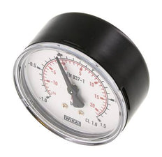 -1..1.5 Bar (-15..22 psi) pression Arrière Acier/laiton 63 mm Classe 1.6