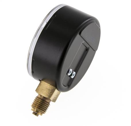 -1..0 Bar (-15..0 psi) Manomètre sous acier/laiton 63 mm Classe 1.6