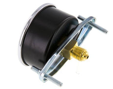 0..400 Bar (0..5802 psi) Manomètre monté sur panneau Acier/laiton 63 mm Classe 2.5 (support)