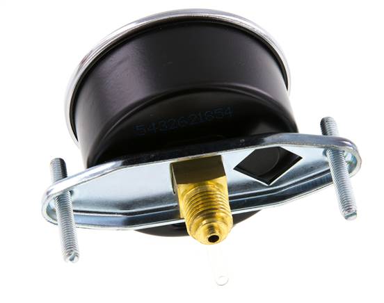 0..400 Bar (0..5802 psi) Manomètre monté sur panneau Acier/laiton 63 mm Classe 2.5 (support)
